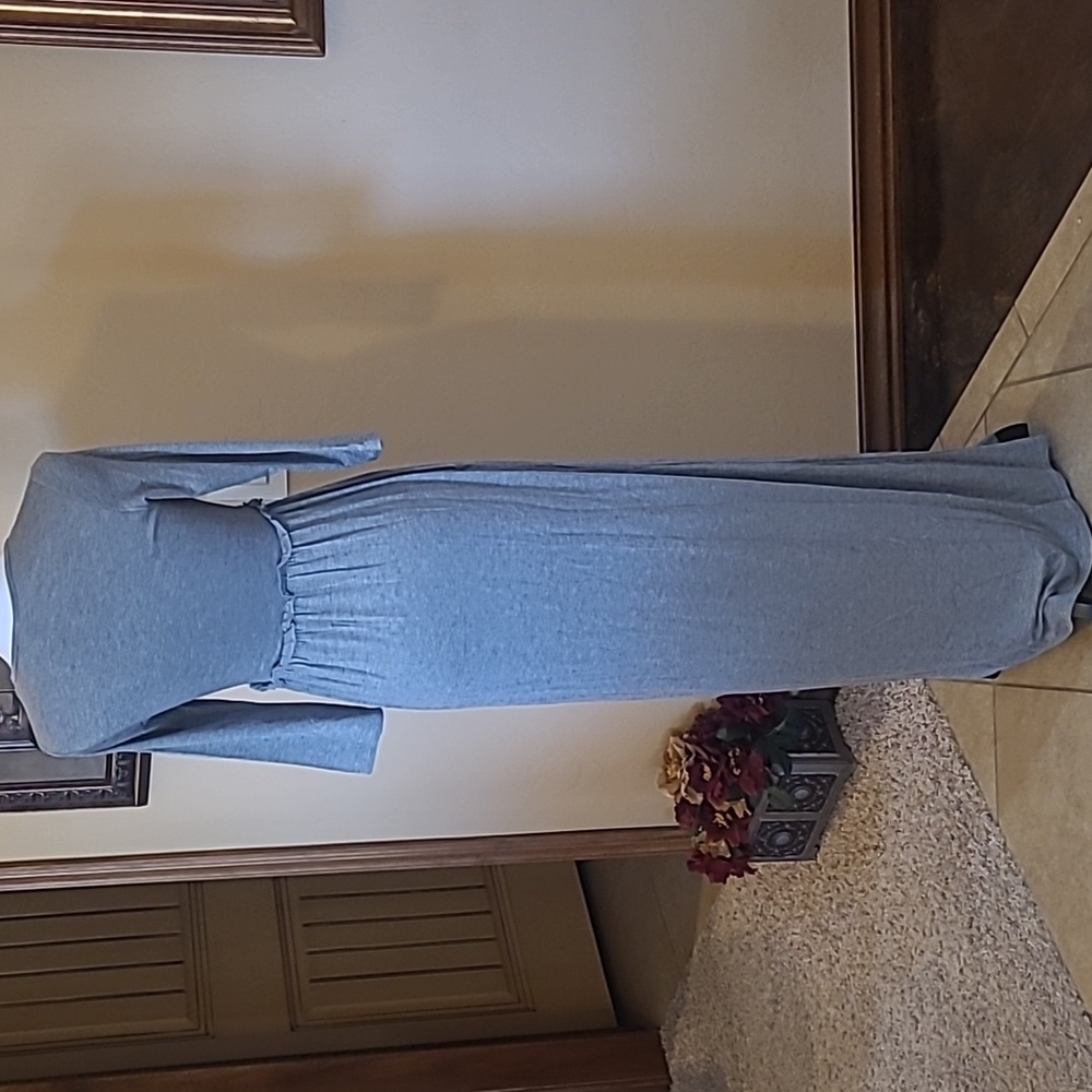 Bellamie NWOT Maxie Dress Size Small Gray Long - Picture 5 of 7